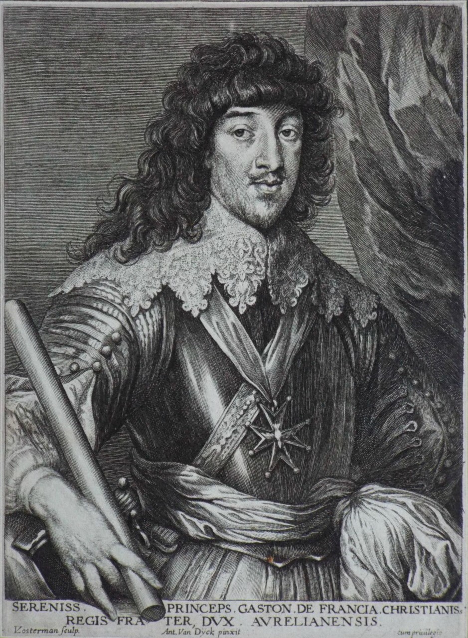 Print - Sereniss. Princeps. Gaston de Francia Christianiss Regis Fra ter Dux, Aurelianensis. - 